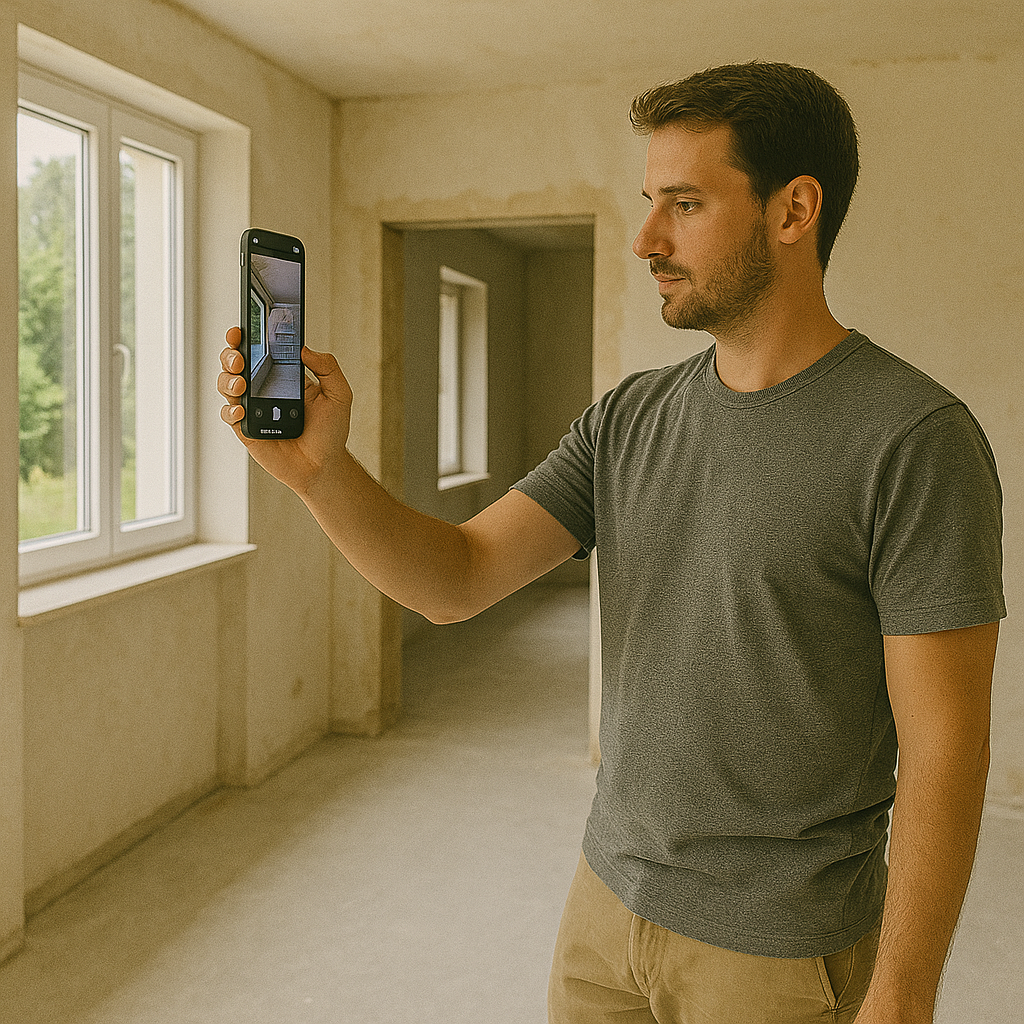 3D-Gebäudescan für Gebäudedatenermittlung